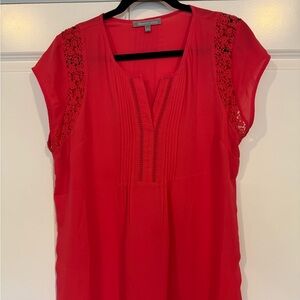 Daniel Rainn Coral Embellished Relaxed Blouse